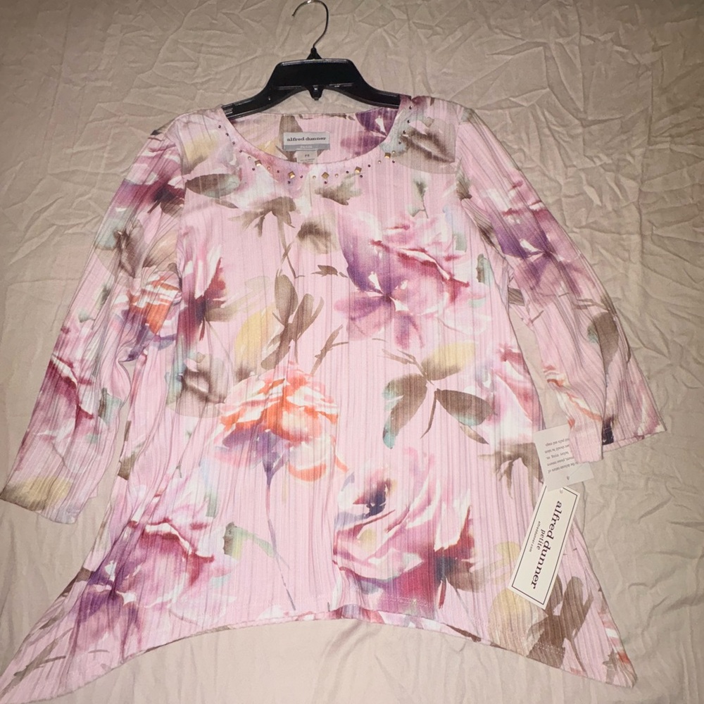 Alfred dunner Multicolor Floral Women's Tunic